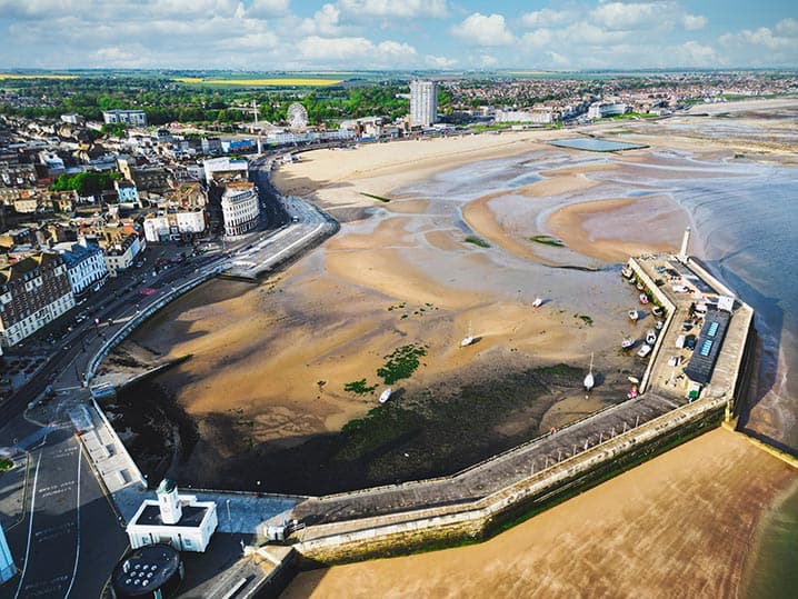 Margate aerial shot - photo by Benjamin Bowles - Kent drone photographer