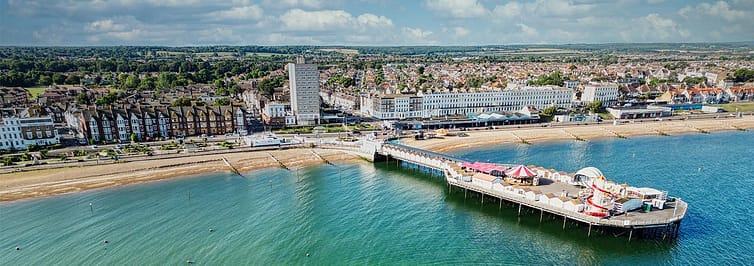 Herne Bay from the air - drone photography by Benjamin Bowles in Kent