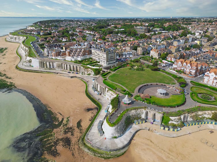 Broadstairs beach aerial photo - beach in Kent shot by Ben Bowles