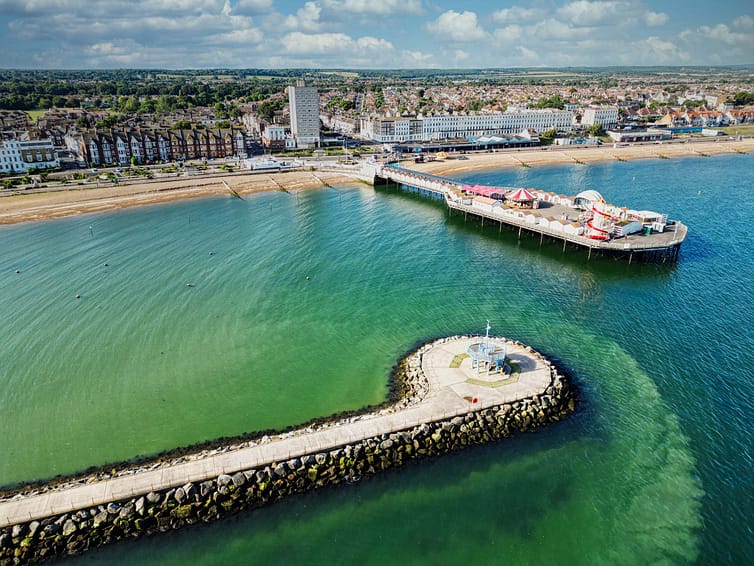 Herne Bay from the air - drone photography by Benjamin Bowles in Kent