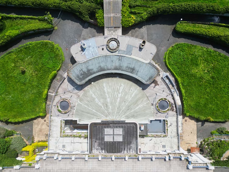 Winter gardens in Margate shot from the sky - Ben Bowles Kent drone photographer